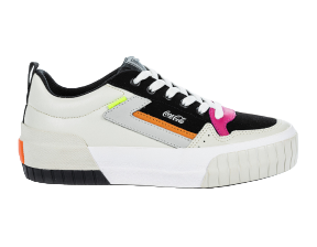 Tênis Coca-Cola Shoes Rio Harbor Off White Preto